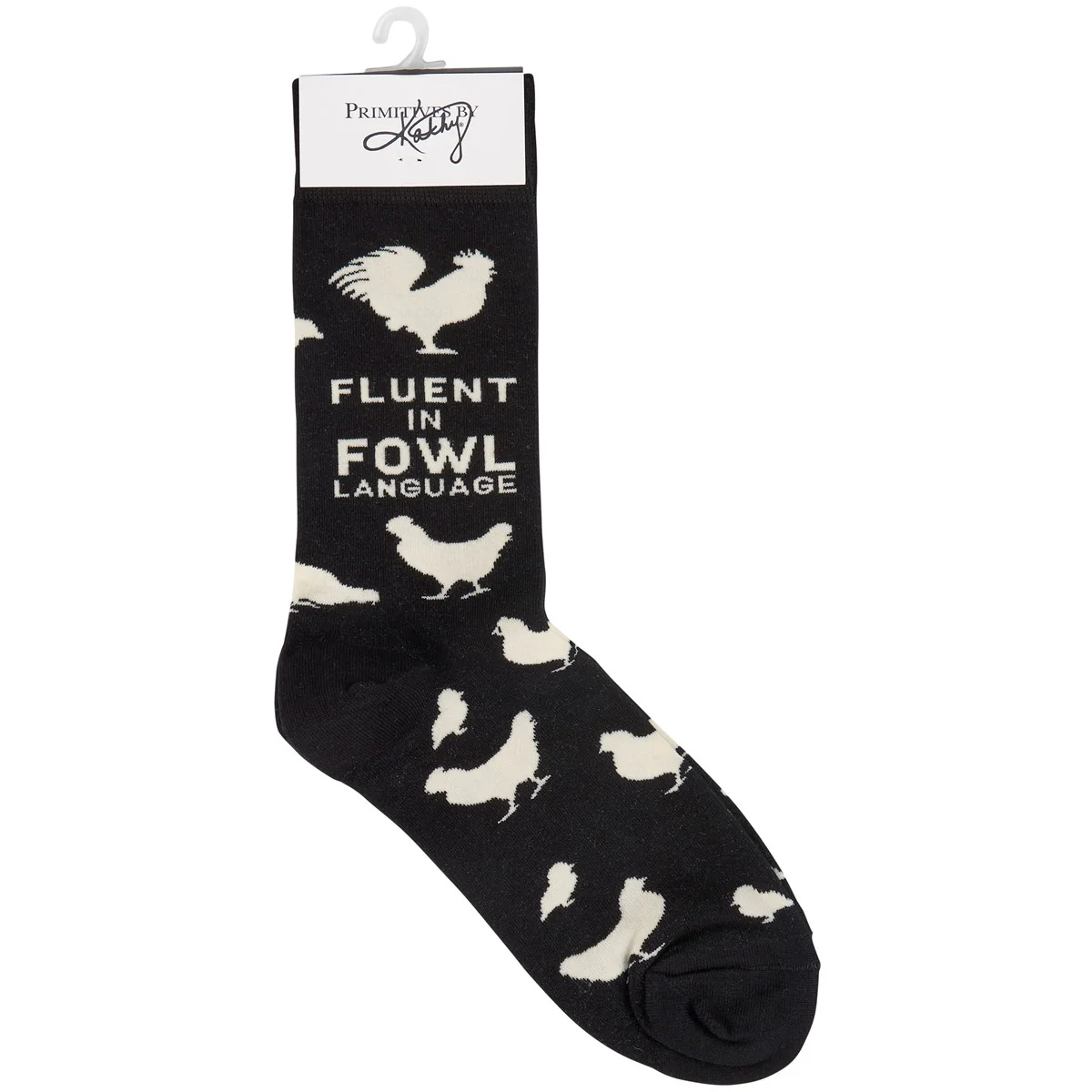Fluent In Fowl Language Novelty Chicken Socks - Image 4