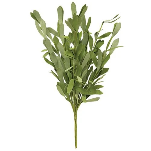 💙 Foamy Willow Leaves 14" Faux Foliage Bush