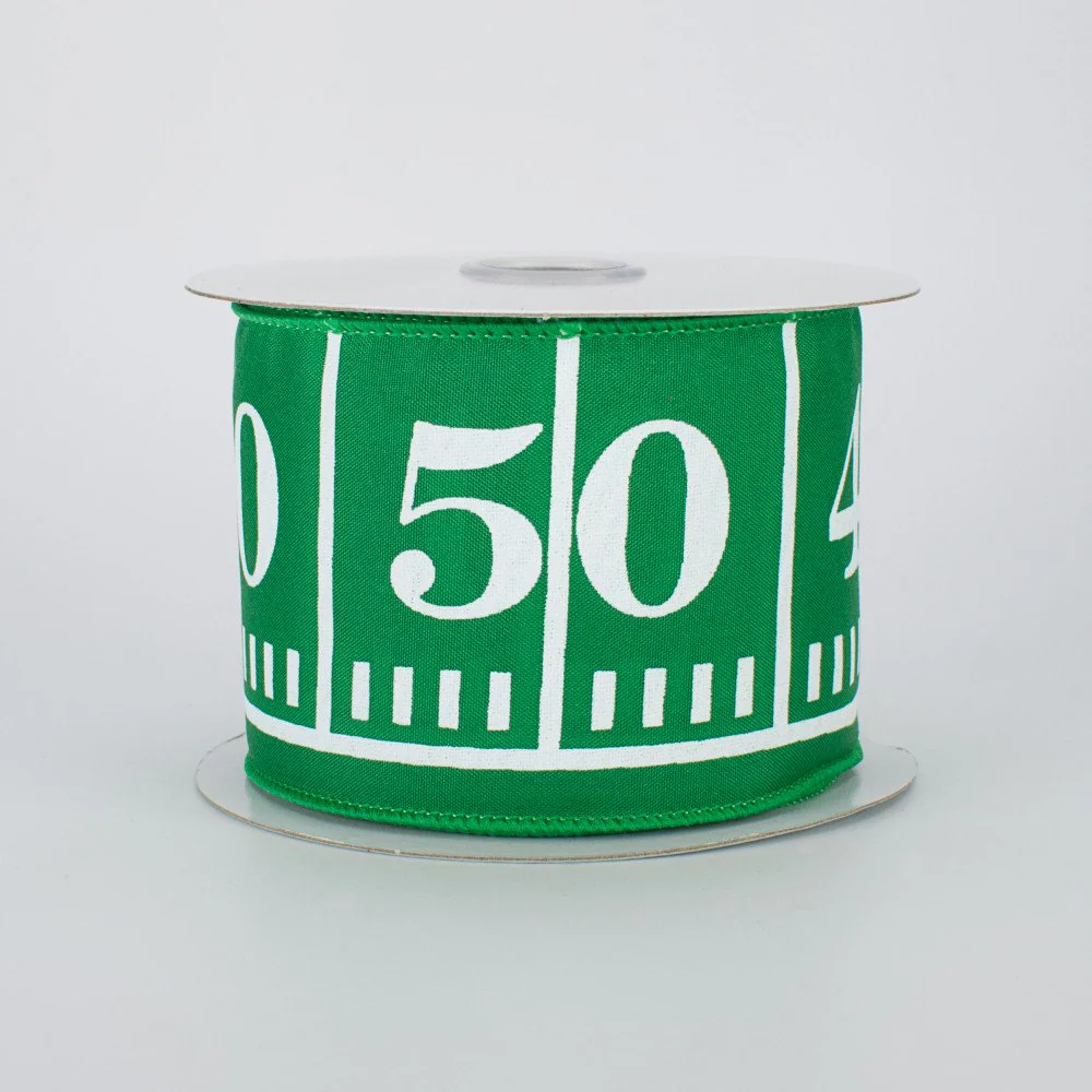 ๐ Football Green Field Marker NFL Ribbon 2.5" W x 10 yards