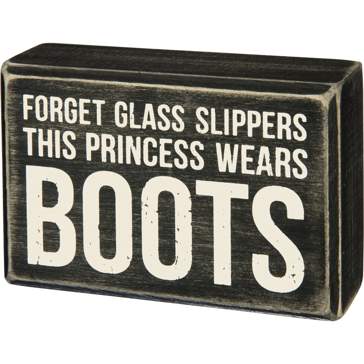 ๐ Forget Glass Slippers This Princess Wears Boots Mini Wood Box Sign