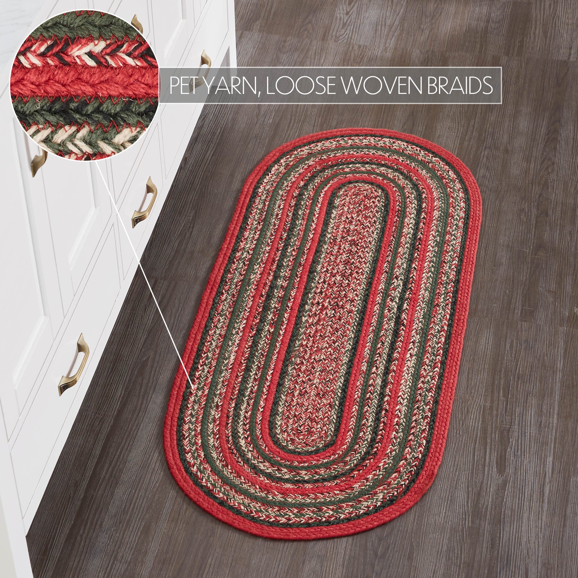 ๐ Forrester Christmas Hues Indoor/Outdoor Rug Oval 17" x 36" - Image 4