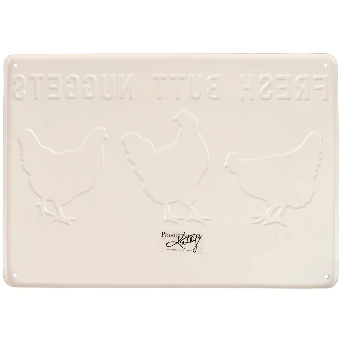 Fresh Butt Nuggets Metal Wall Sign - Image 2
