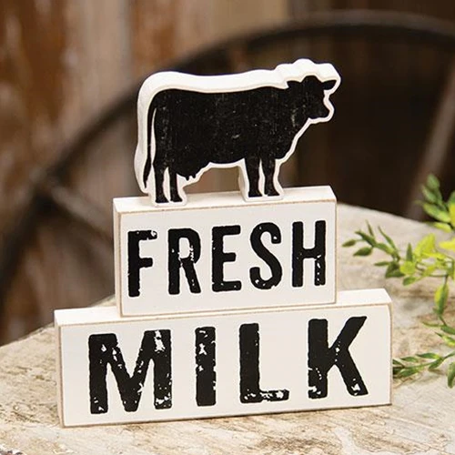 💙 Fresh Milk Cow Stacking Blocks Set of 3