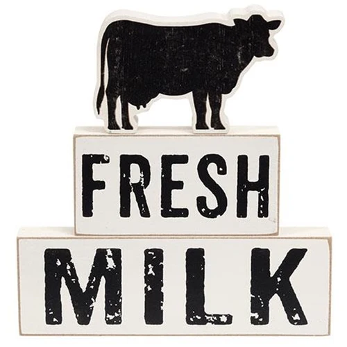💙 Fresh Milk Cow Stacking Blocks Set of 3 - Image 2