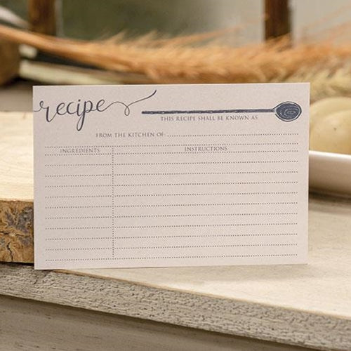 From the Kitchen Spoon Recipe Cards Package of 24