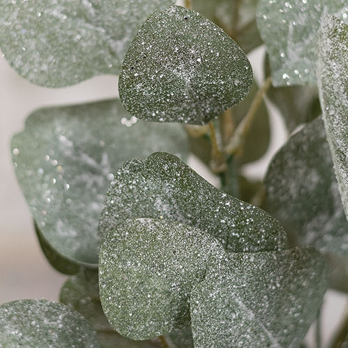 Frosted Dollar Eucalyptus Leaf 19" Faux Foliage Spray - Image 3