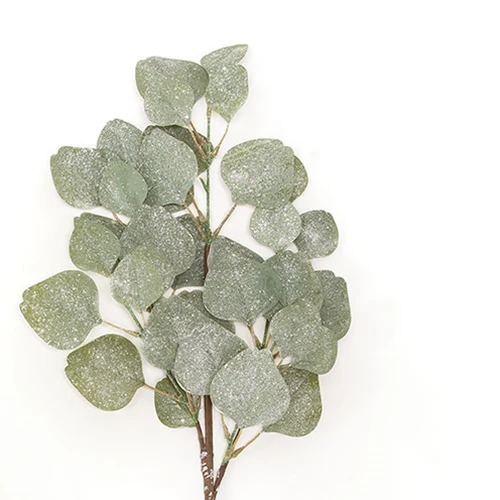 Frosted Dollar Eucalyptus Leaf 29" Faux Foliage Spray - Image 2