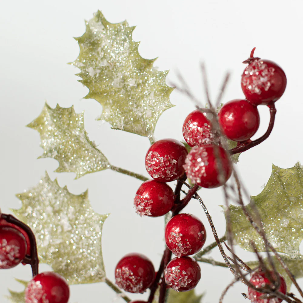 💙 Frosted Holly Berry 15" Pick - Image 2