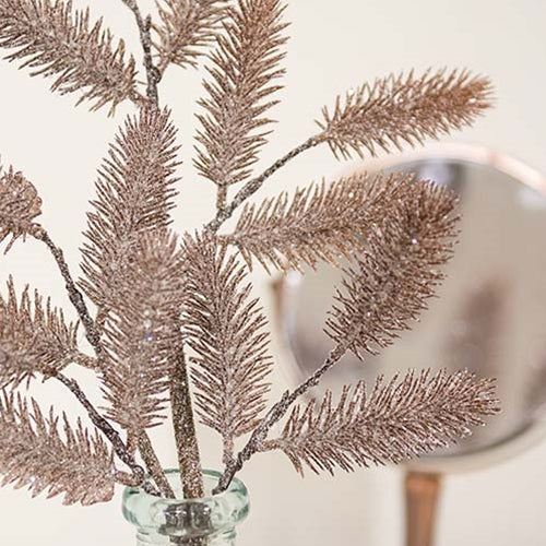 Frosty Bristle Pine 20.5" Faux Spray - Image 3