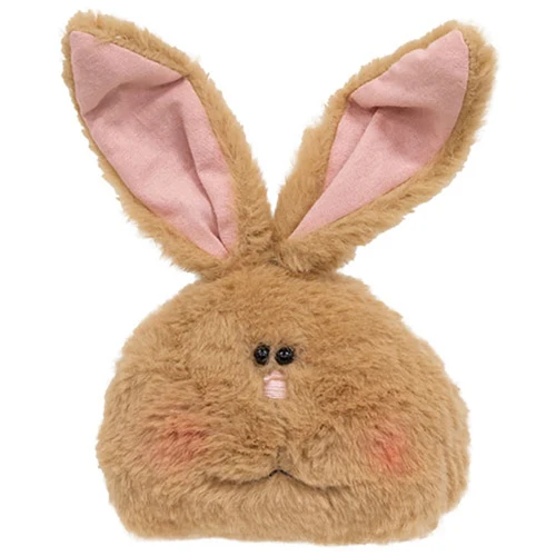 Fuzzy Tan Bunny Head Doll - Image 3