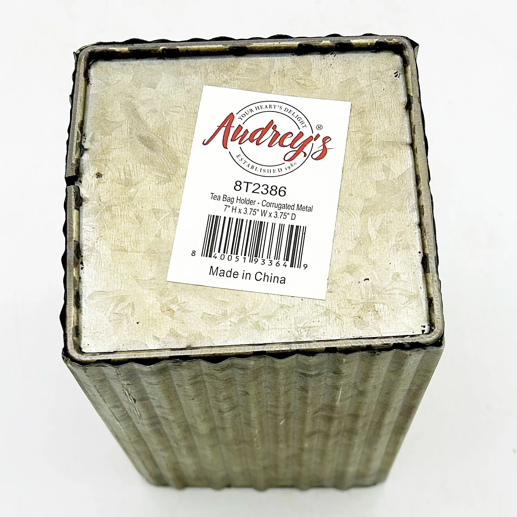 Galvanized Corrugated Teabag Holder - Image 7