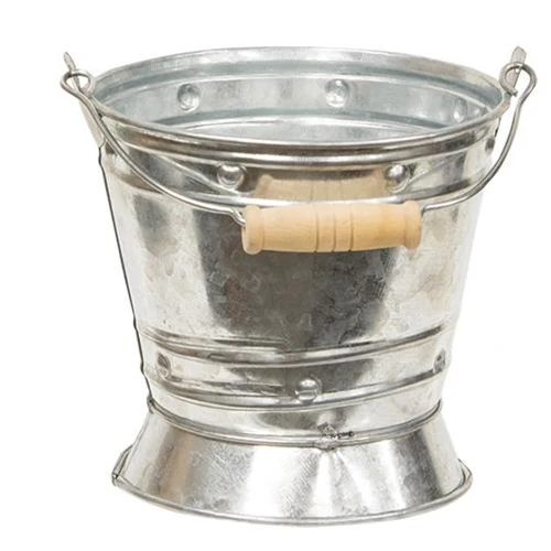 ๐ Galvanized Tin Mini Pail with Handle - Image 2