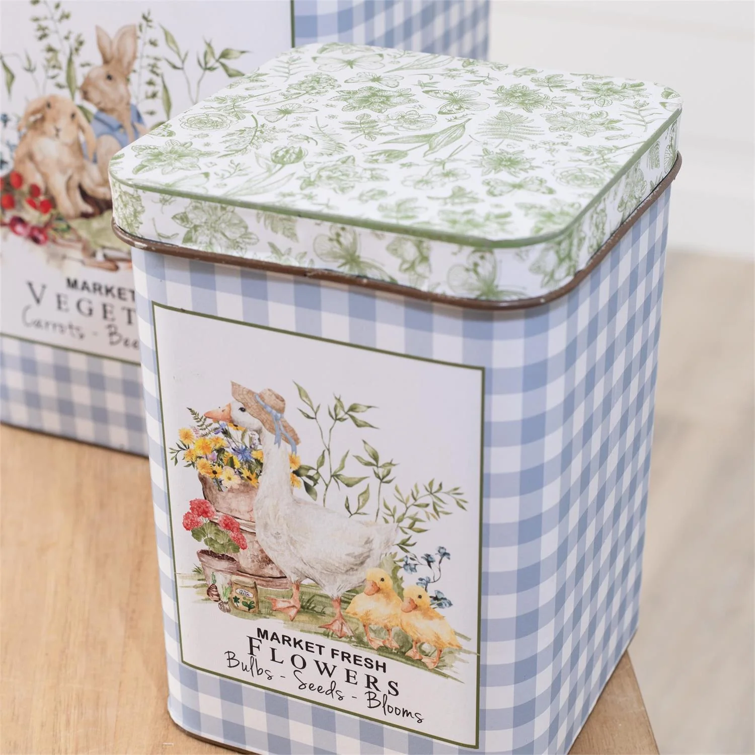 Garden Animals Set of 3 Nesting Tins - Image 3