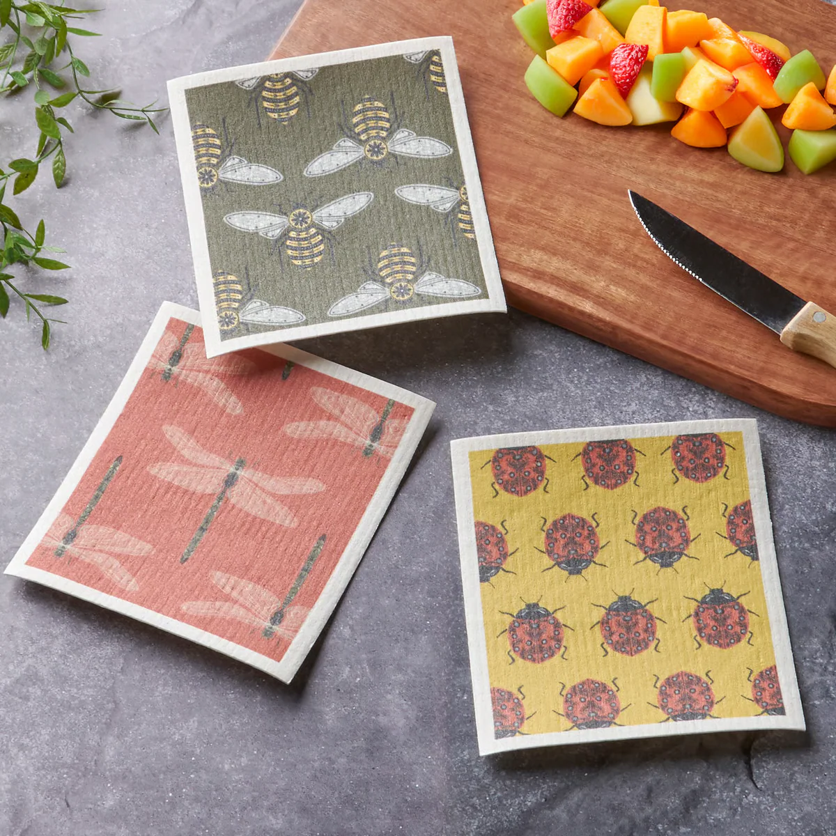 Garden Bug Swedish Dishcloth Set - Image 2