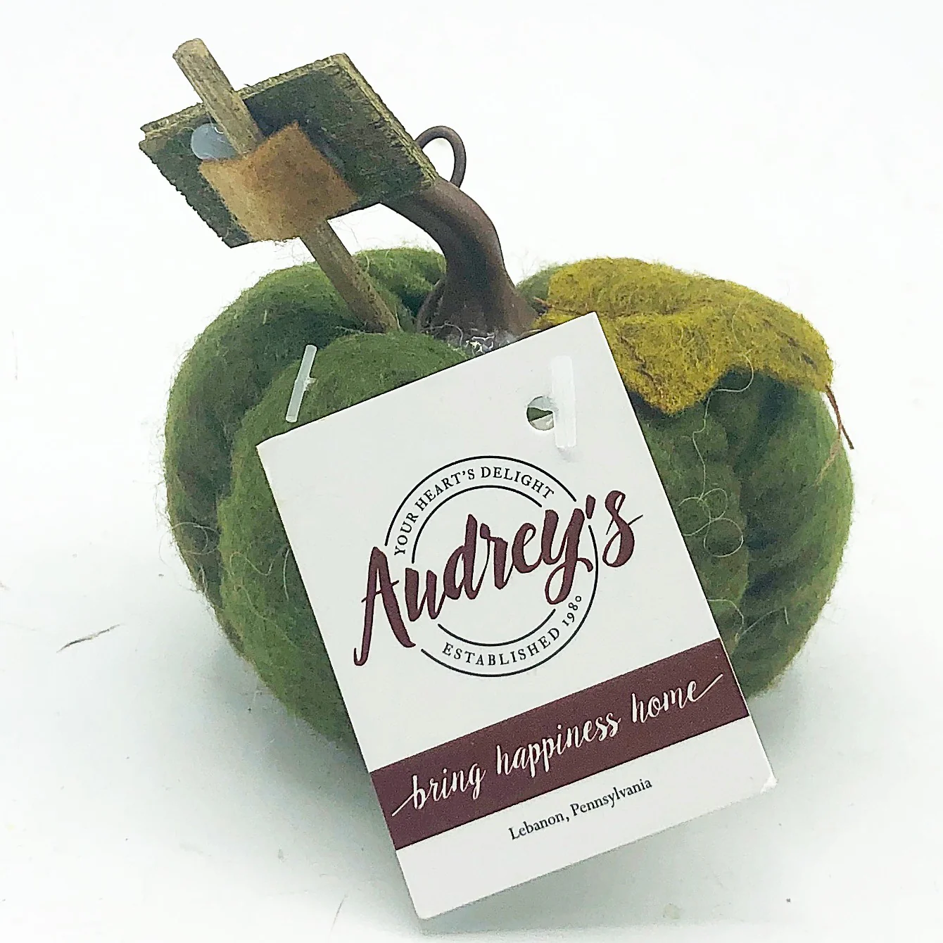 Surprise Me Sale ๐คญ ๐ Gather Mini Olive Green Cloth Pumpkin - Image 3