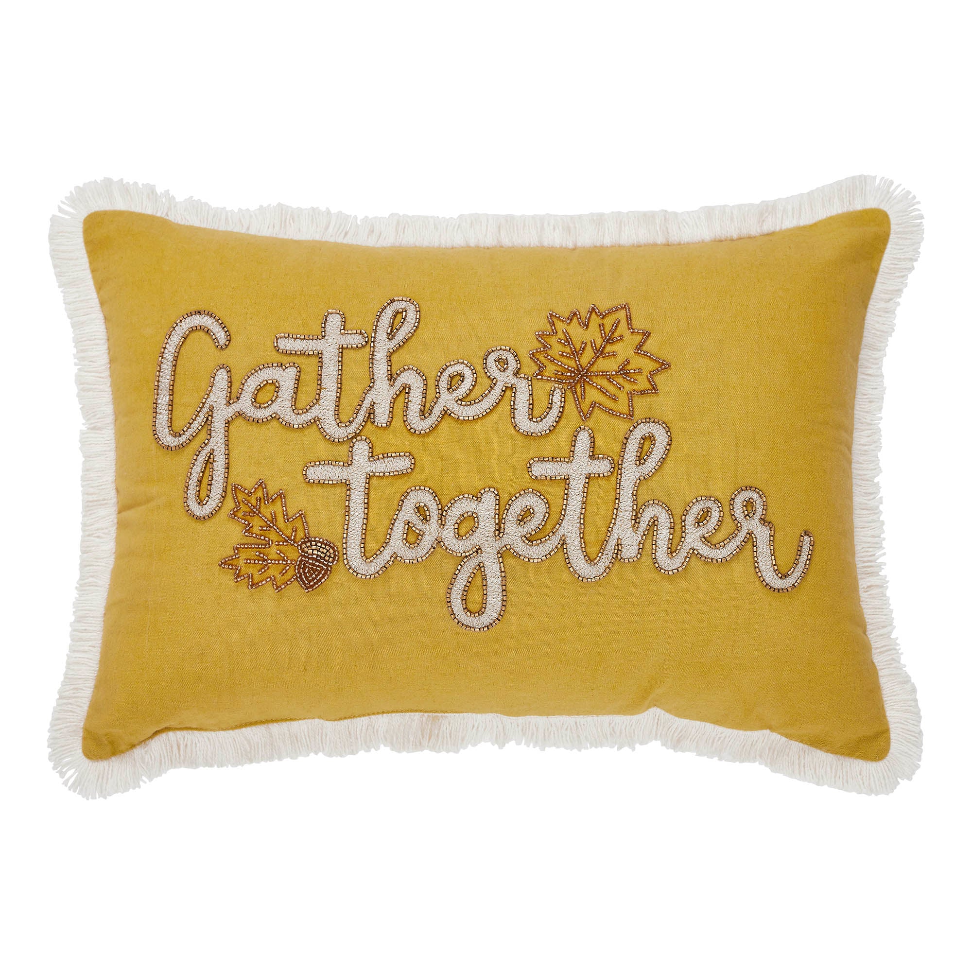 Gather Together Fall Leaves Pillow 14" x 20" - Image 2
