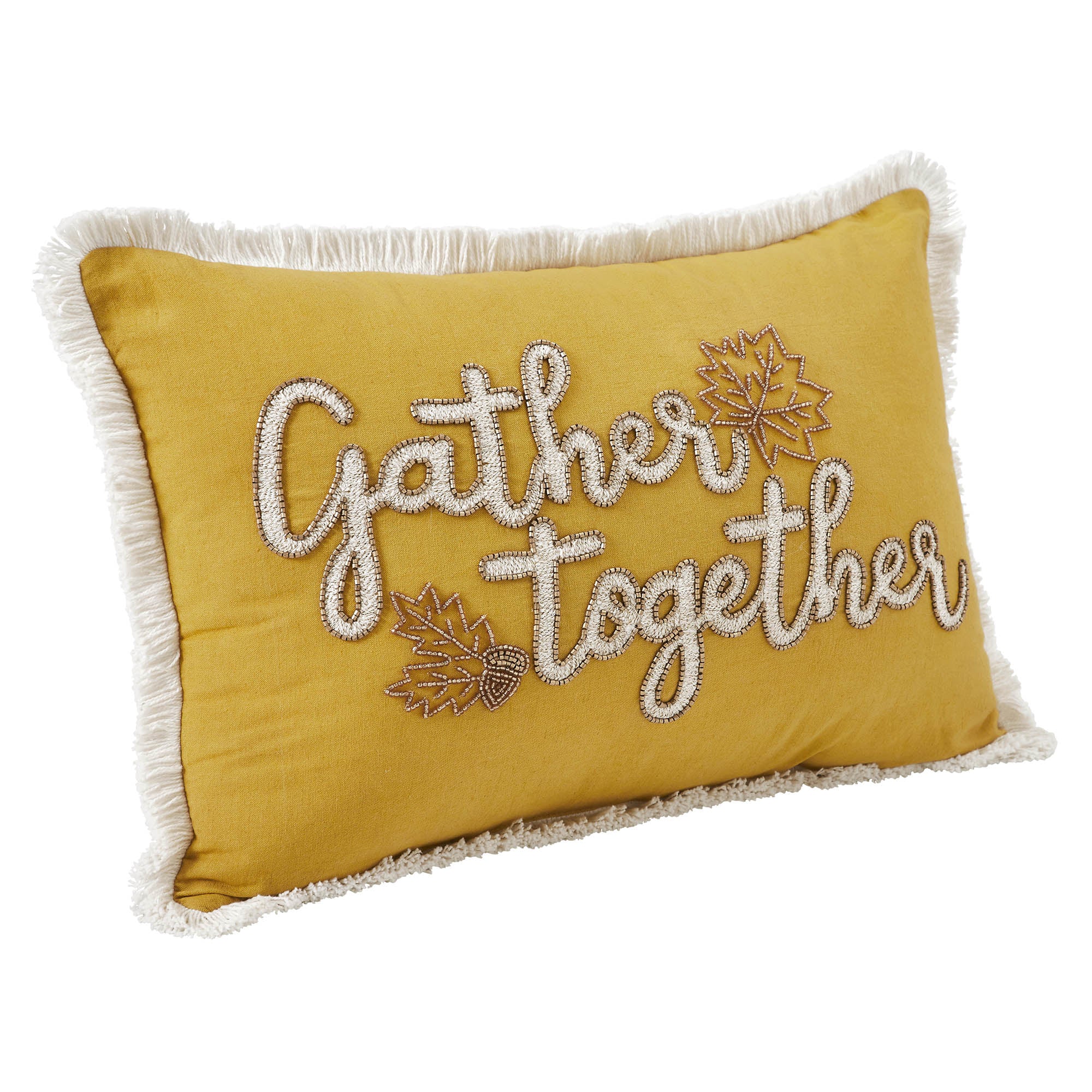 Gather Together Fall Leaves Pillow 14" x 20" - Image 3