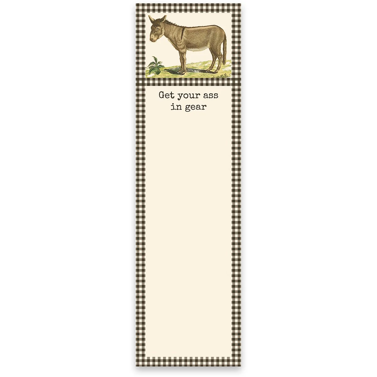 Get Your A*% In Gear Donkey List Pad