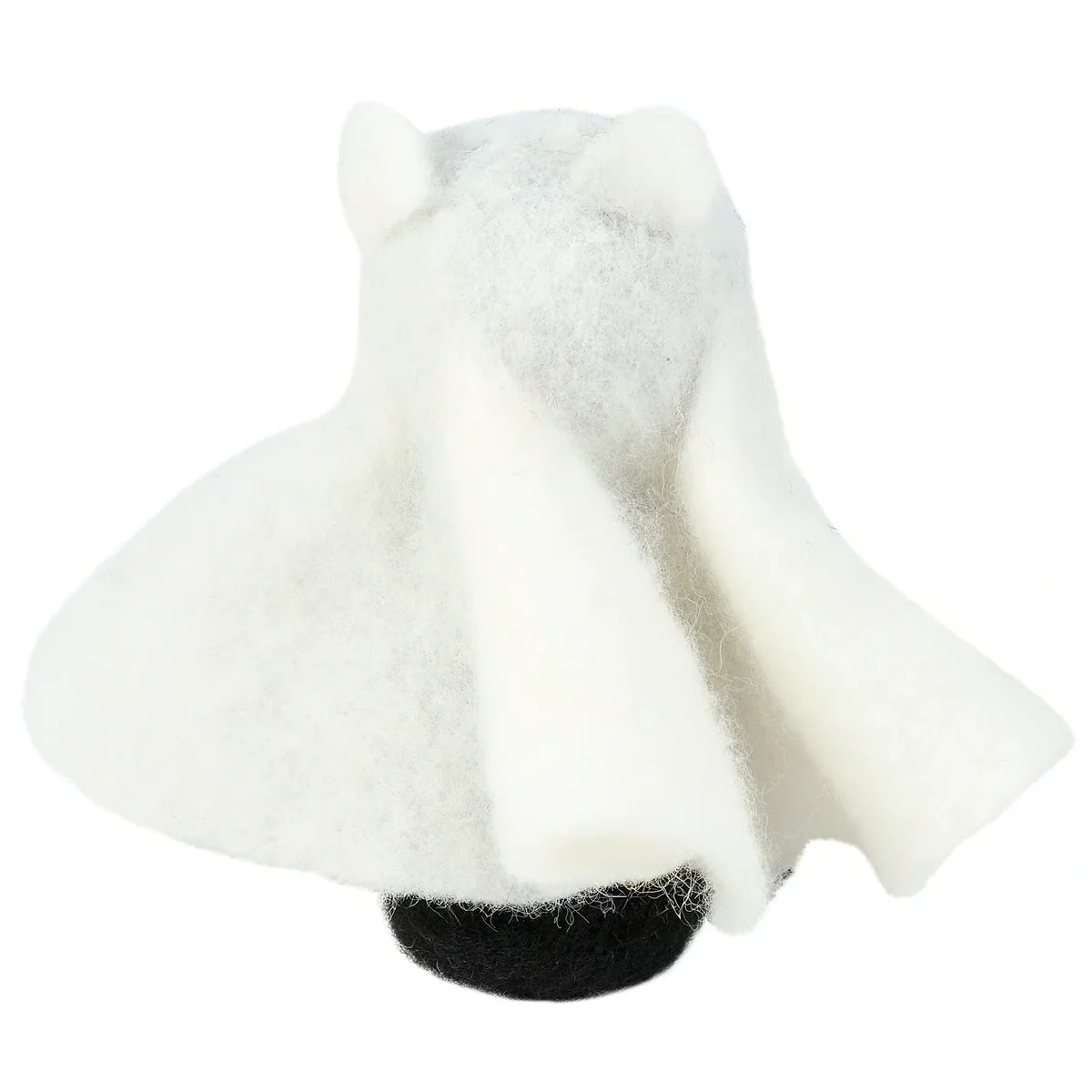 💙 Ghost Cat with Pumpkin Trick or Treat Bucket Felt Critter - Image 2