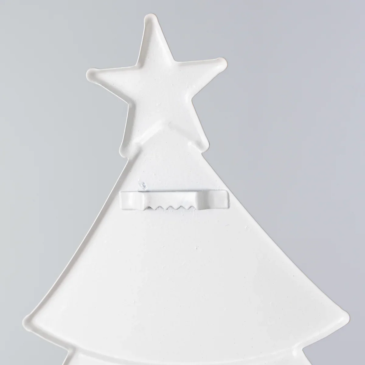 Gingerbread Cookie Christmas Tree 12" Metal Embossed Sign - Image 2
