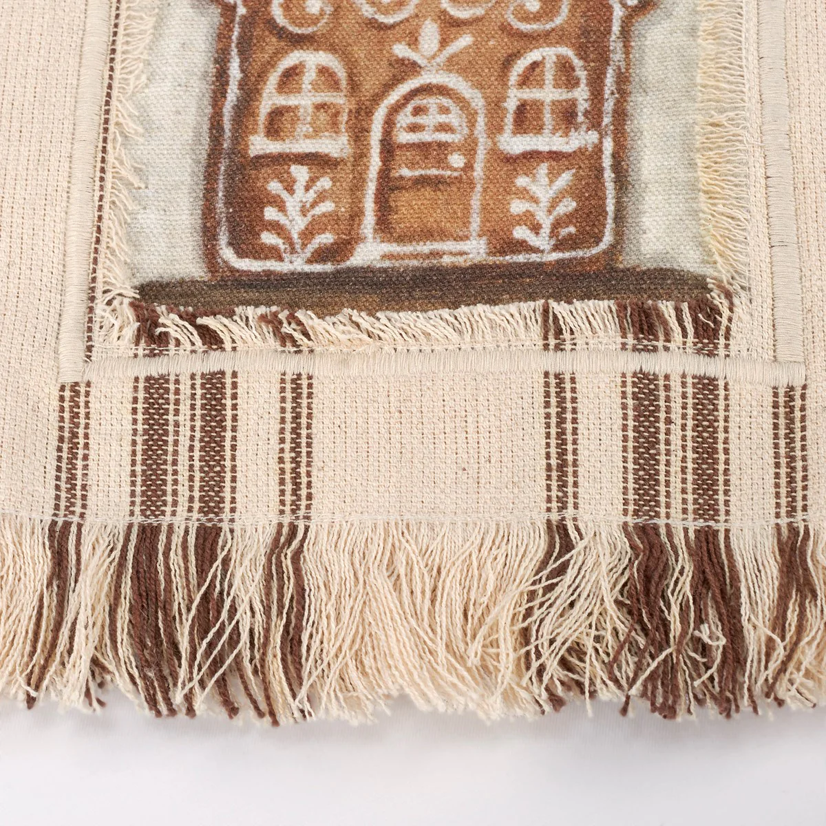 Gingerbread House Striped Kitchen Towel - Image 5