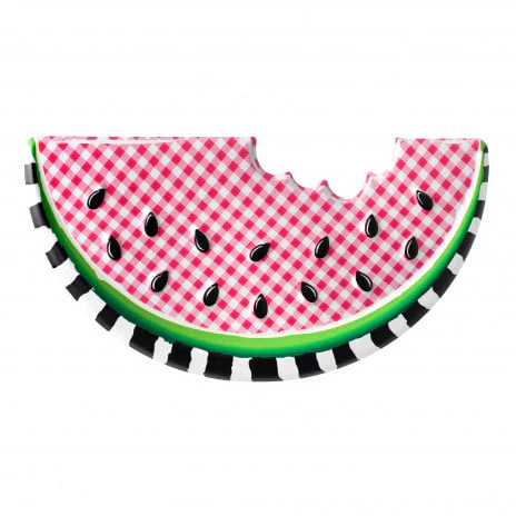 ๐ Gingham Watermelon Slice 12" Metal Embossed Hanger