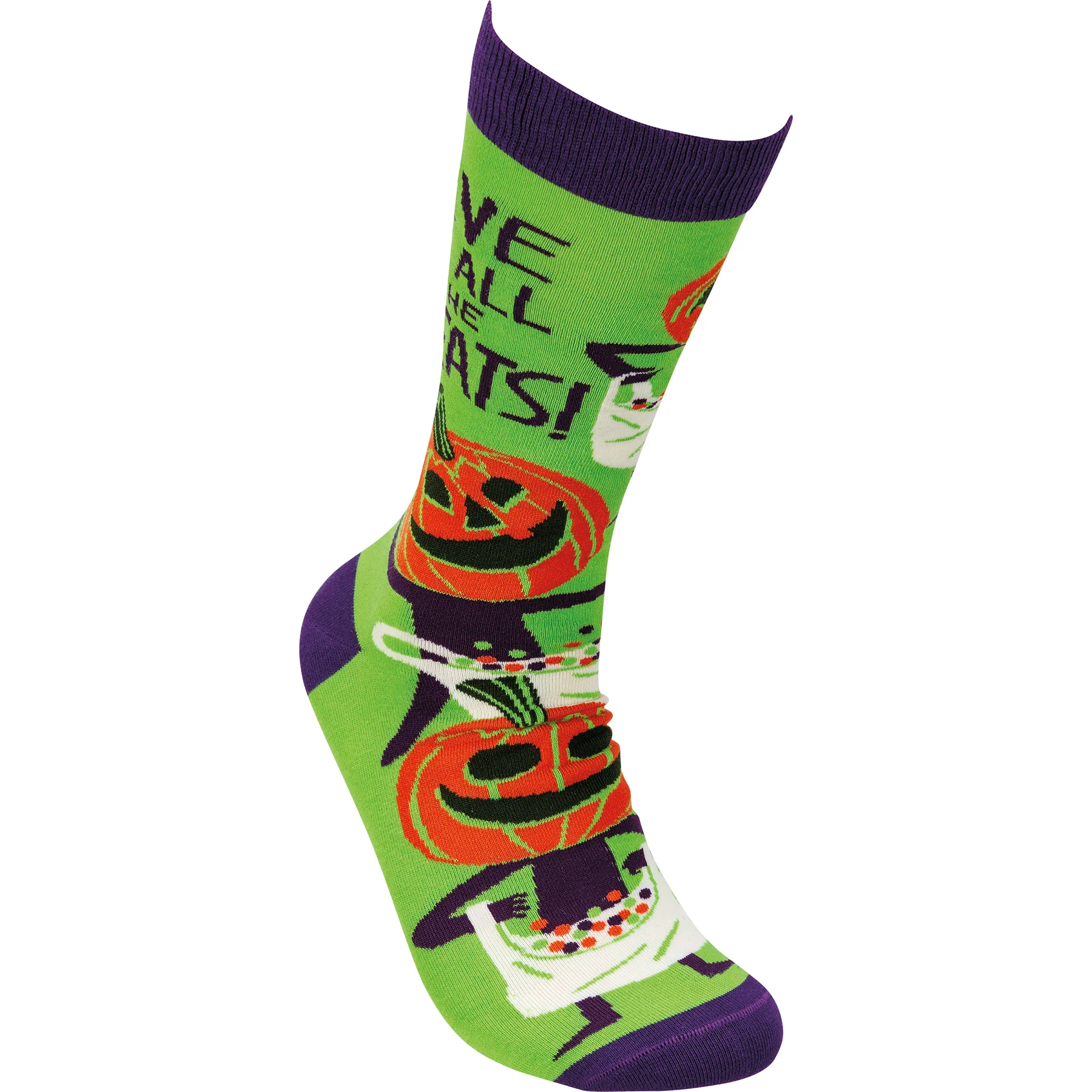 Surprise Me Sale 🤭 Give Me All The Treats Halloween Unisex Fun Socks - Image 4