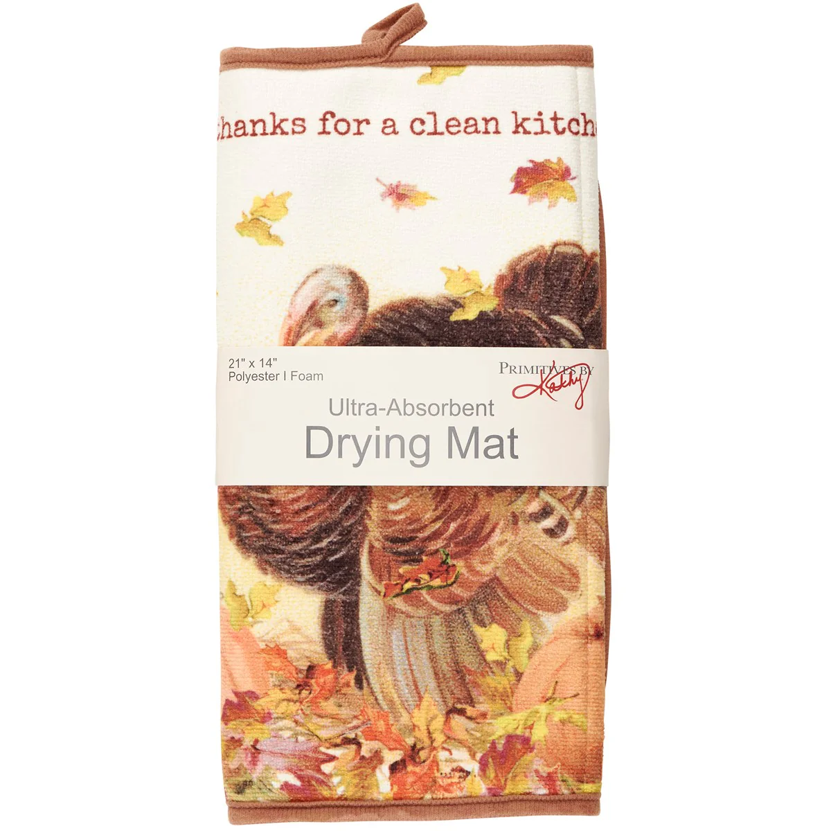 Give Thanks For a Clean Kitchen Thanksgiving Drying Mat - Image 3