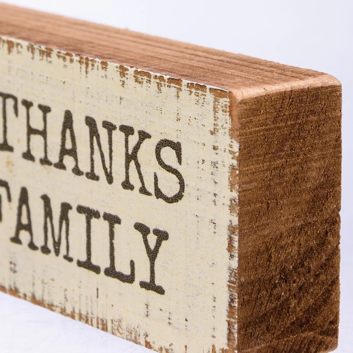 ๐ Give Thanks For Family Mini Block Sign - Image 4