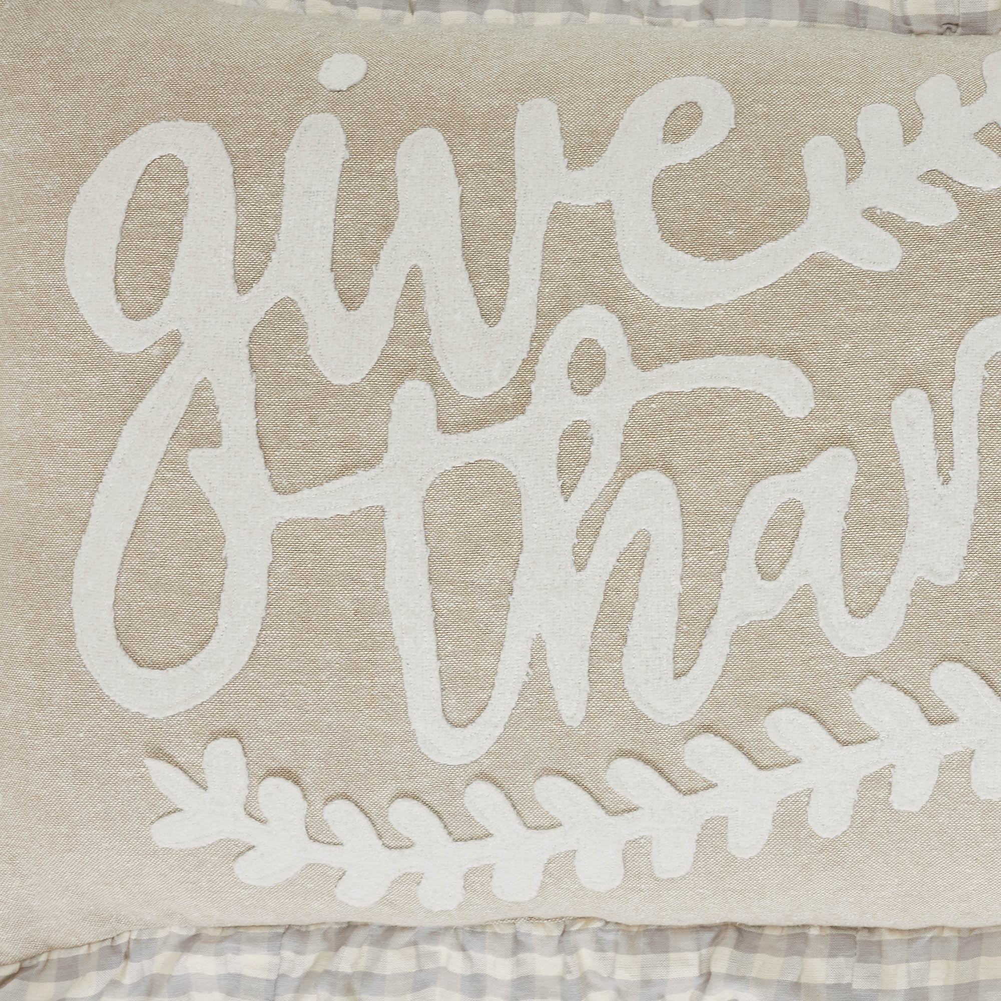 Give Thanks Natural Pillow 14'' x 22'' - Image 5