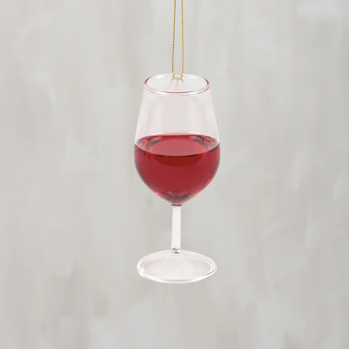 Glass Red Wine Ornament