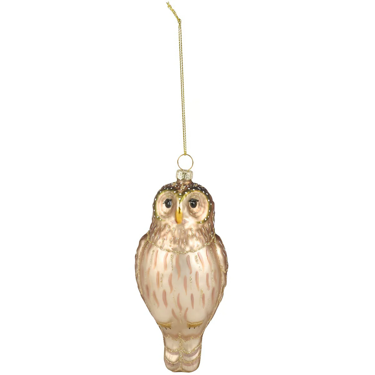 Glass Screech Owl Ornament - Image 4