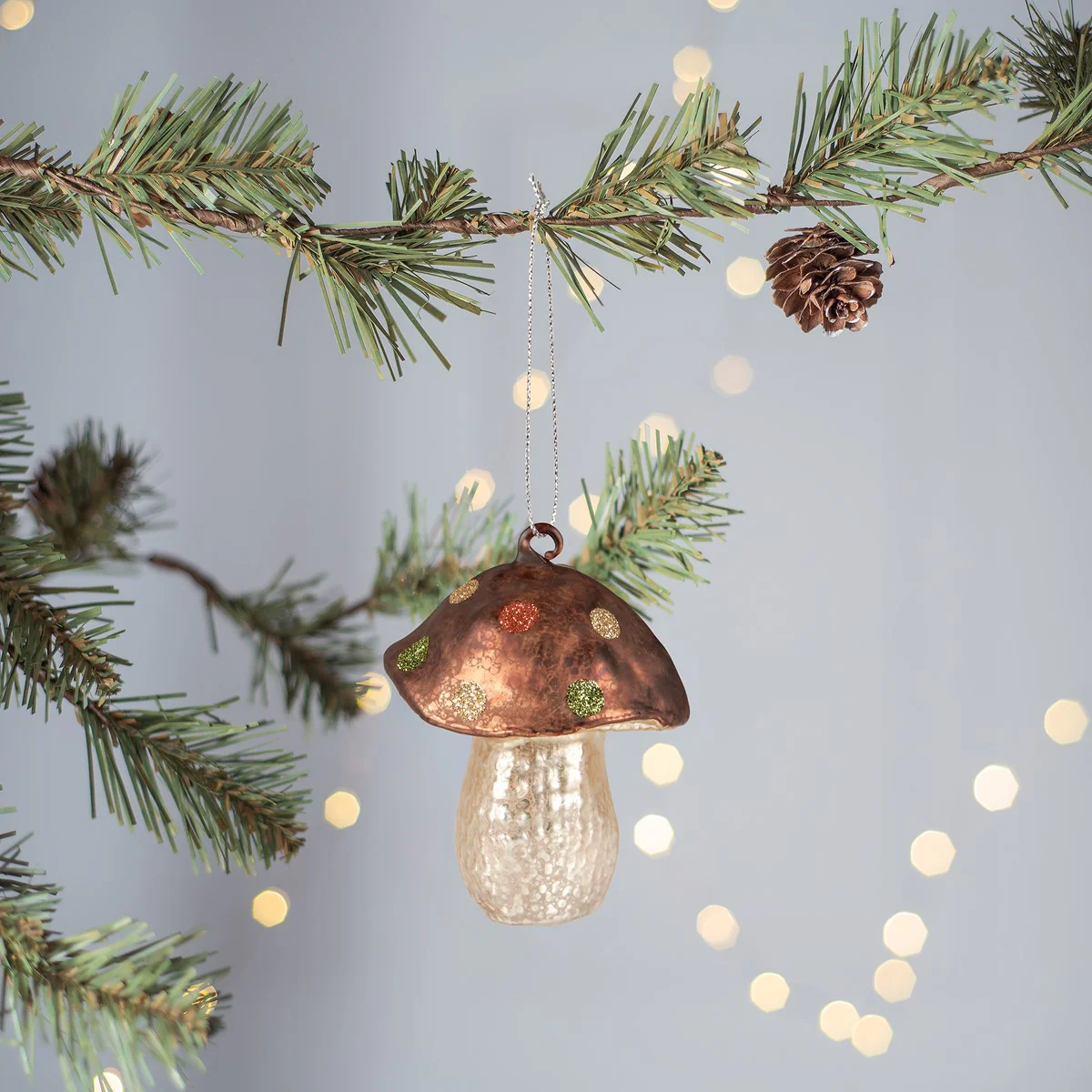 Glass Toadstool Ornament - Image 2