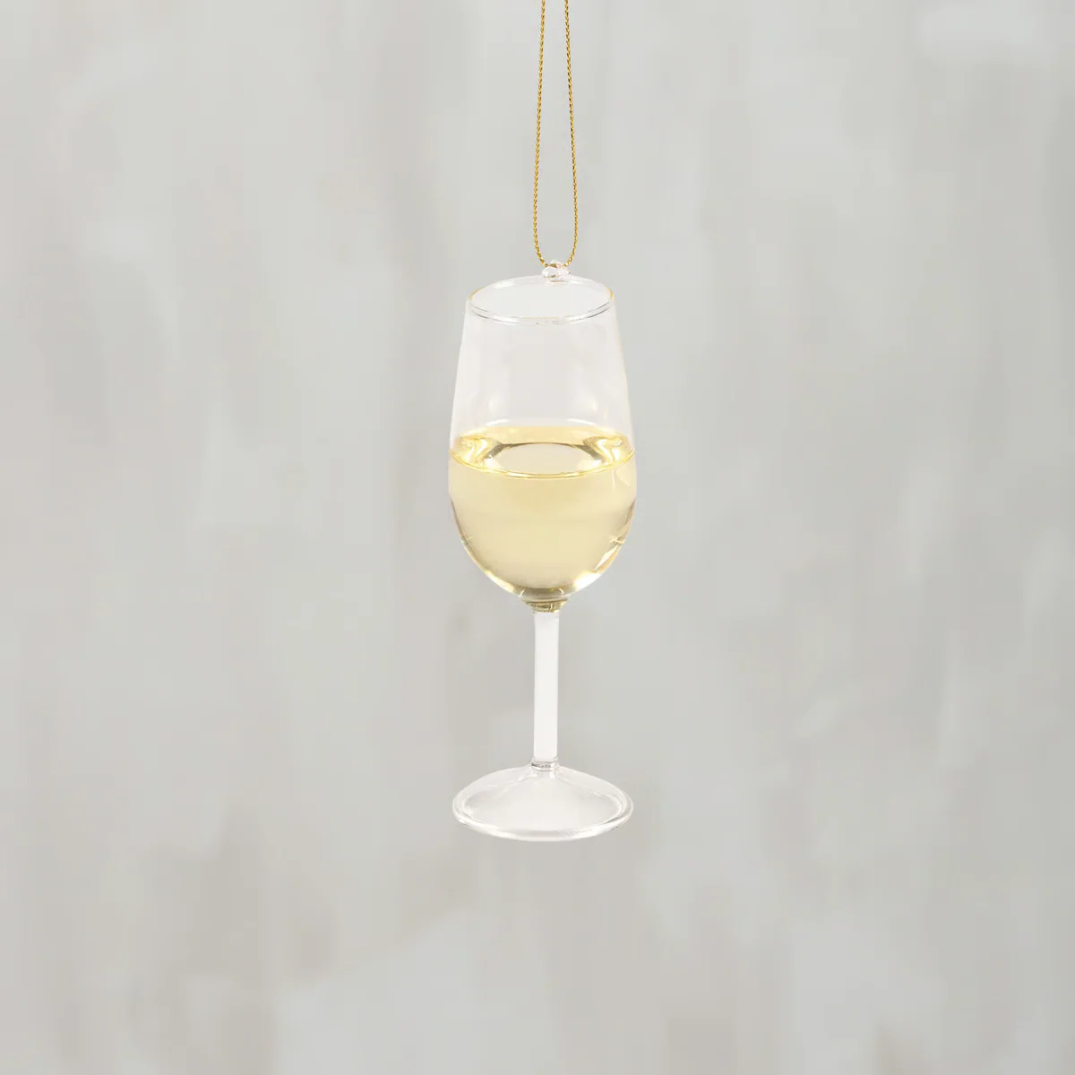 Glass White Wine Ornament