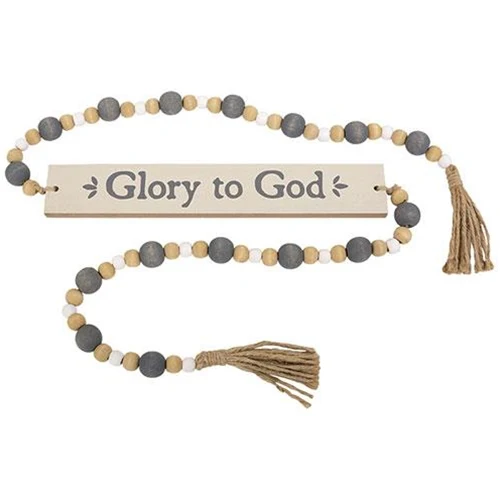 Glory to God 45" Beaded Garland and Sign