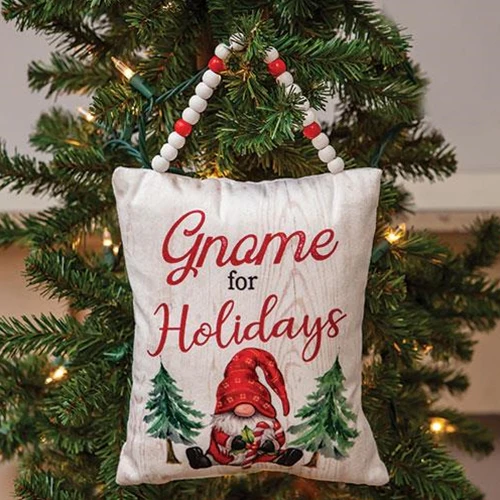 ๐ Gnome For The Holidays Mini Pillow Ornament