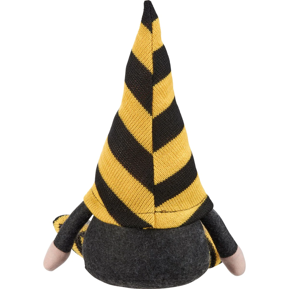 Gnome With Bee Black and Yellow Fabric Sitter - Image 3