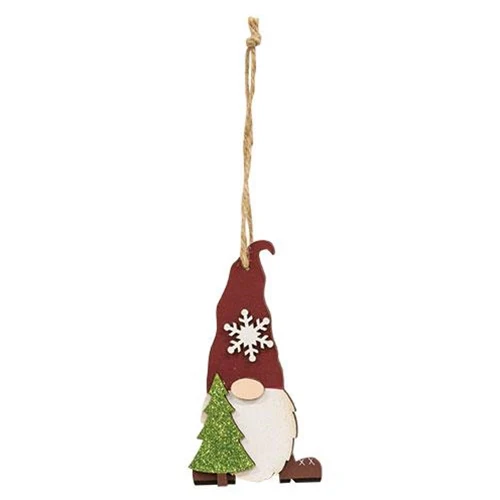 Gnome with Christmas Tree Ornament