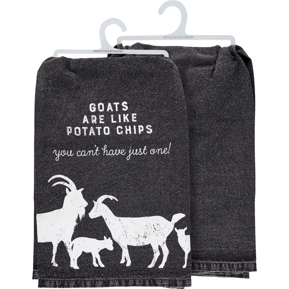 Goats Like Potato Chips Kitchen Towel - Image 2