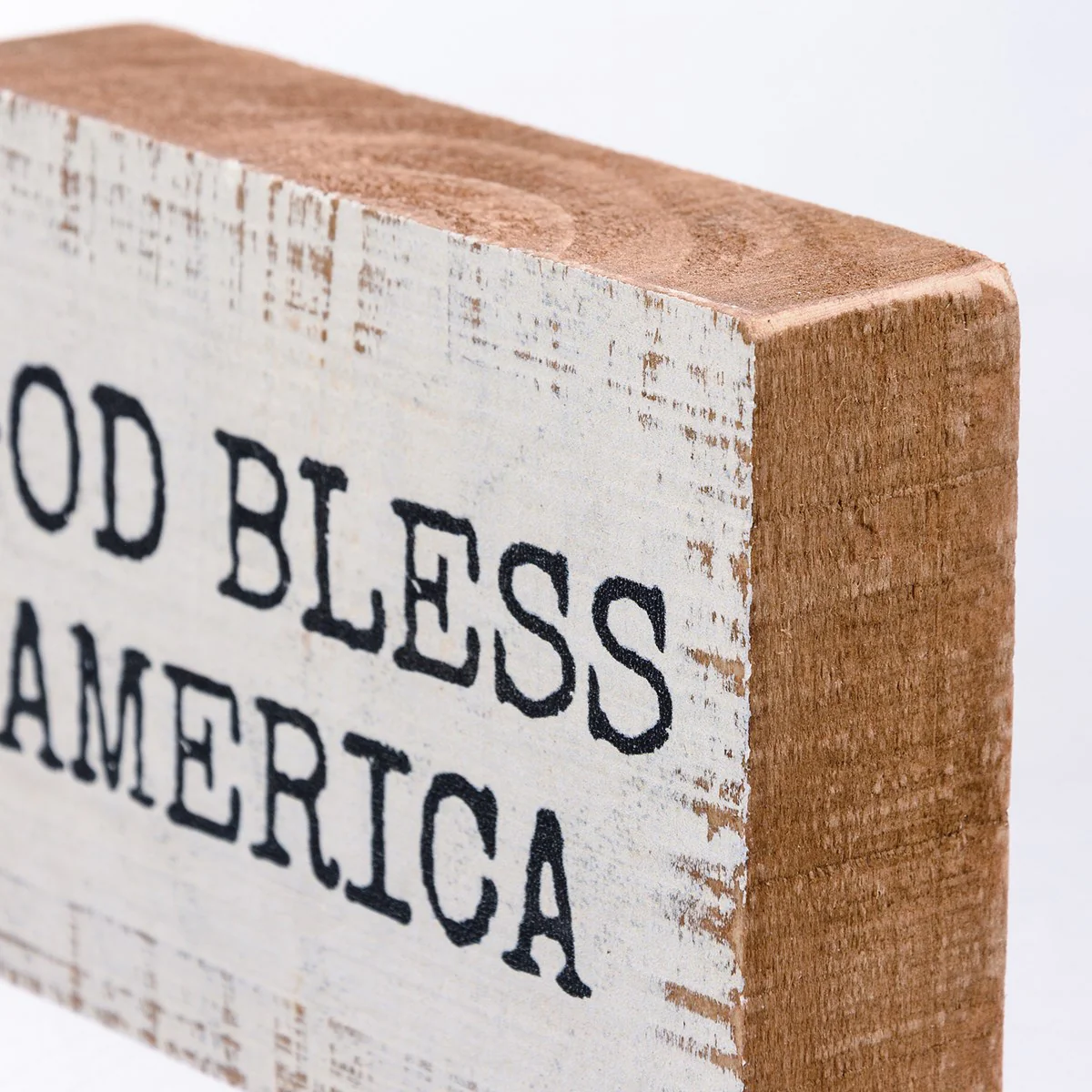 God Bless America Small Block Sign - Image 3