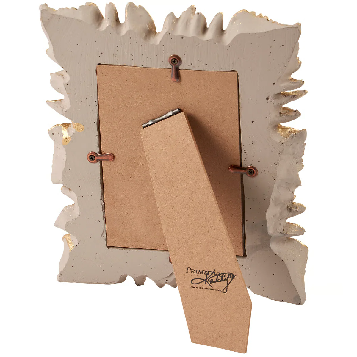 💙 Gold-tone Leaves Photo Frame Holds a 4" x 6" Photo - Image 2