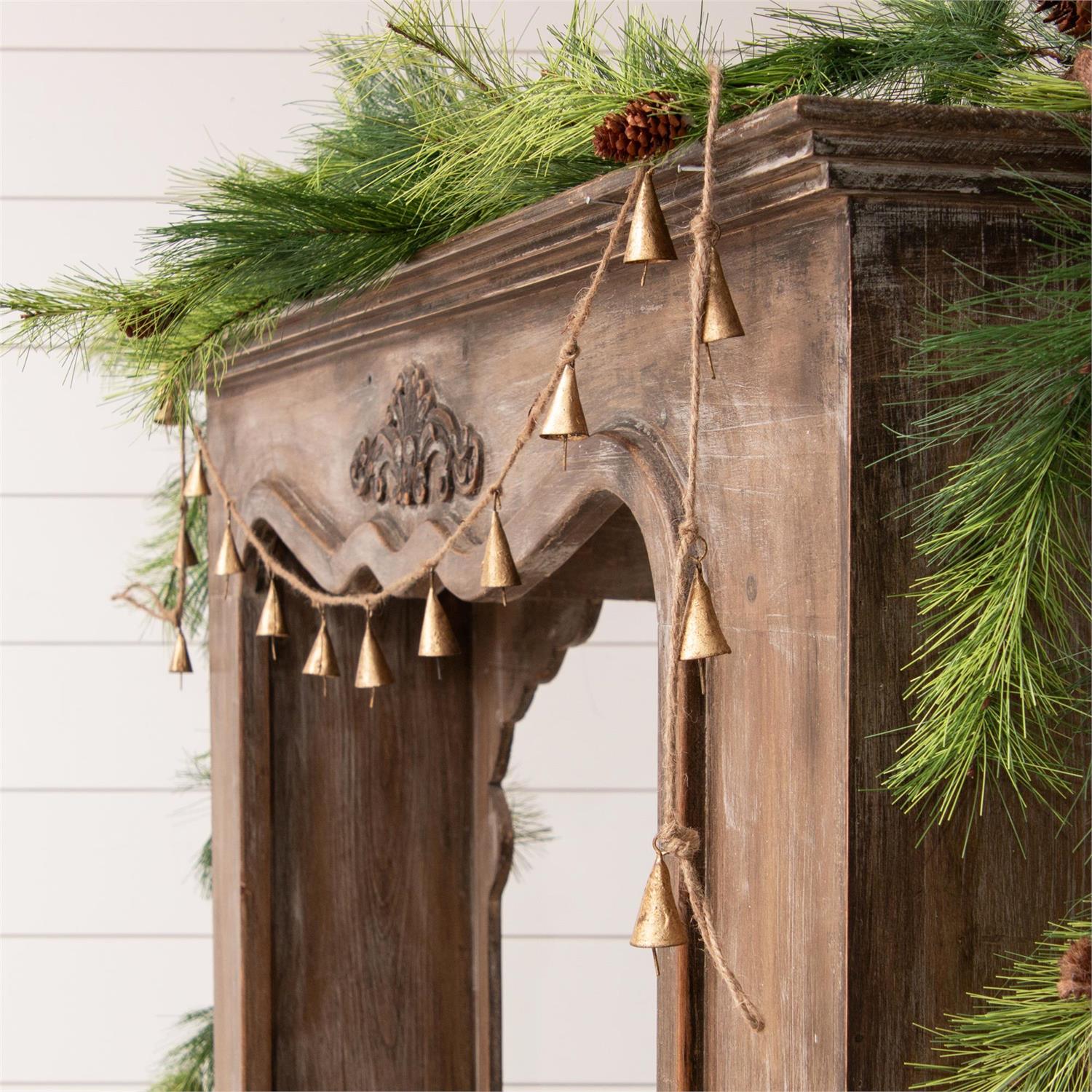 Gold Tone Mini Bells 72" Garland