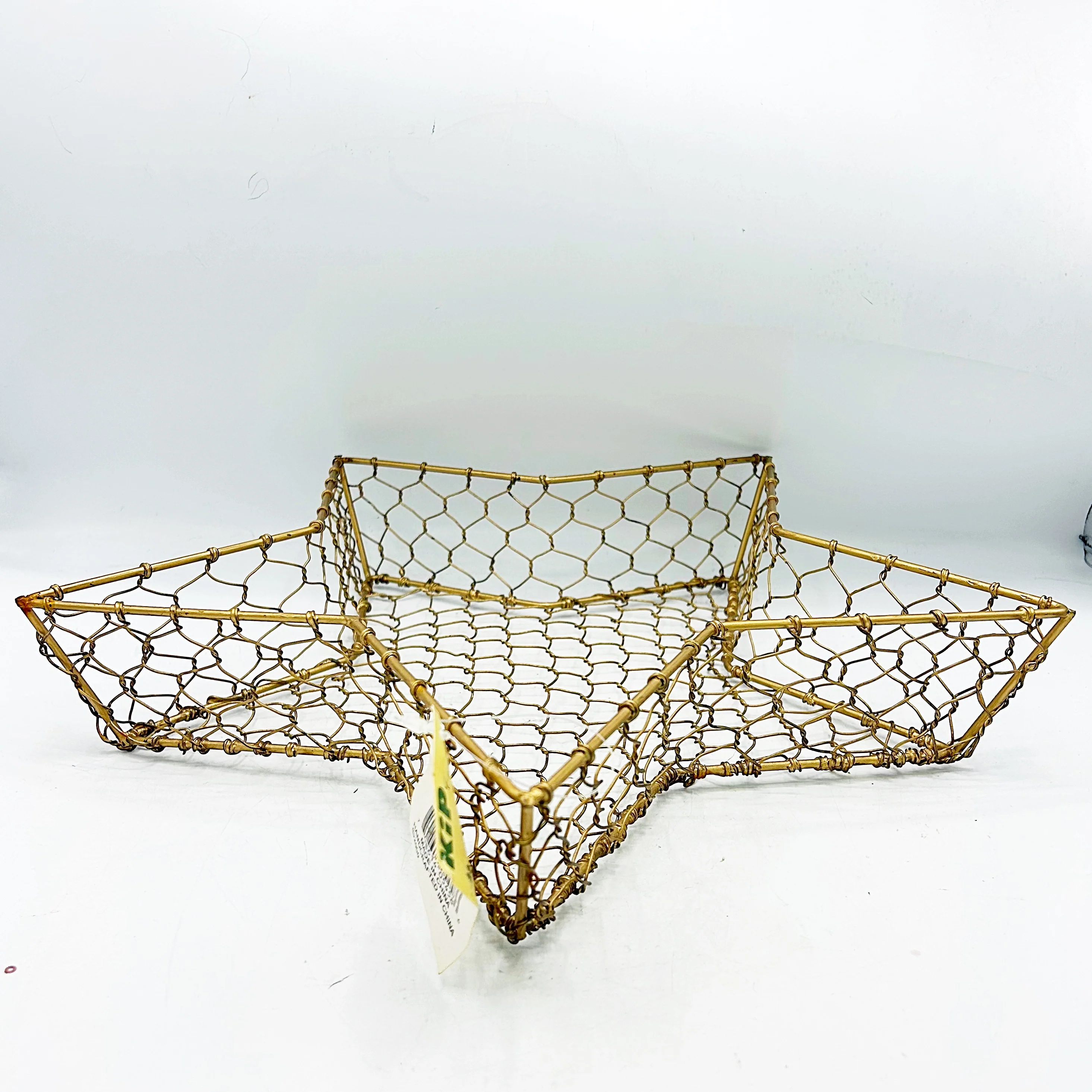 💙 Gold-Tone Star Shaped Chicken Wire Basket - Image 5