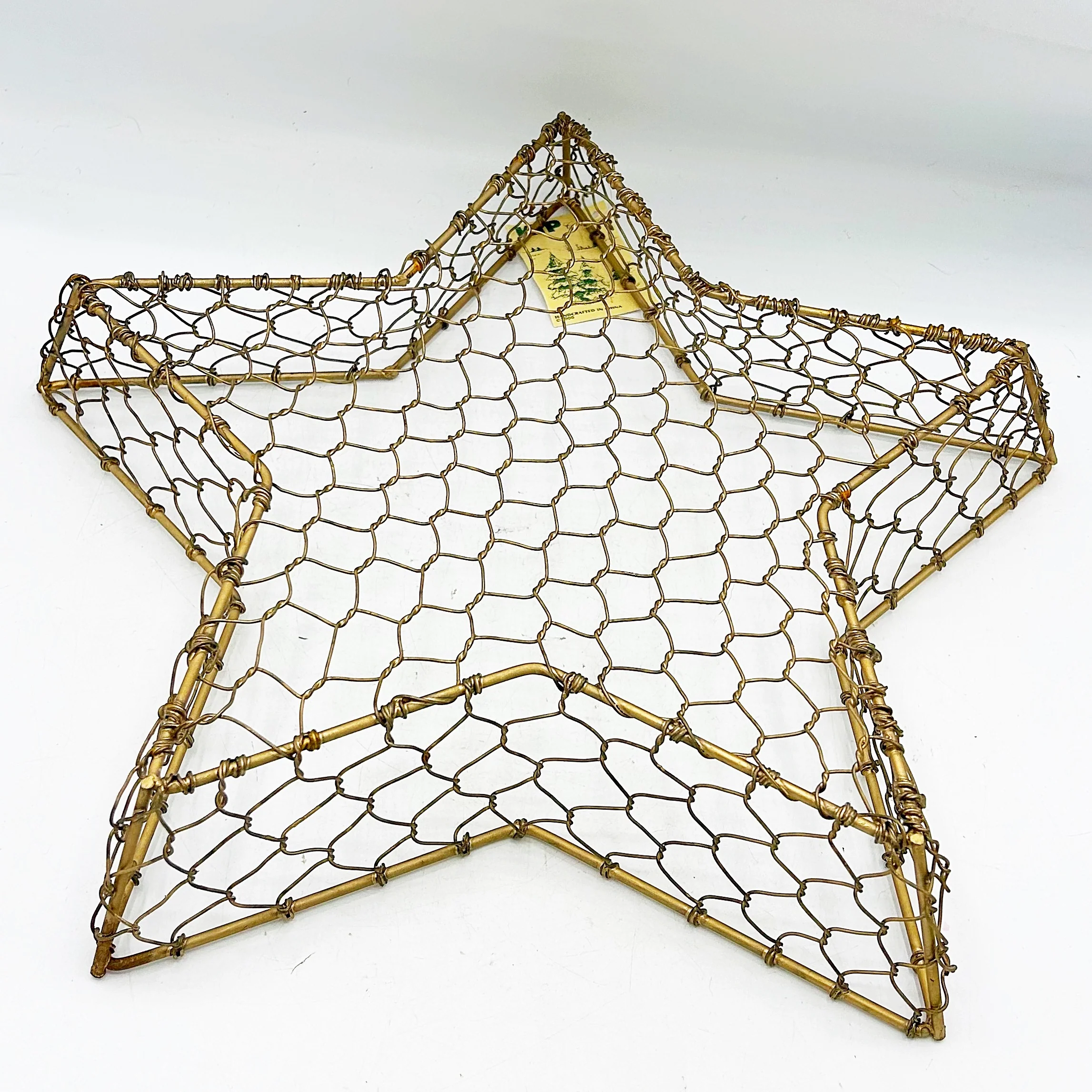 💙 Gold-Tone Star Shaped Chicken Wire Basket - Image 6