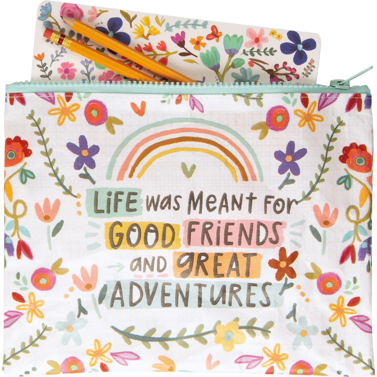 💙 Good Friends And Great Adventures Zipper Pouch