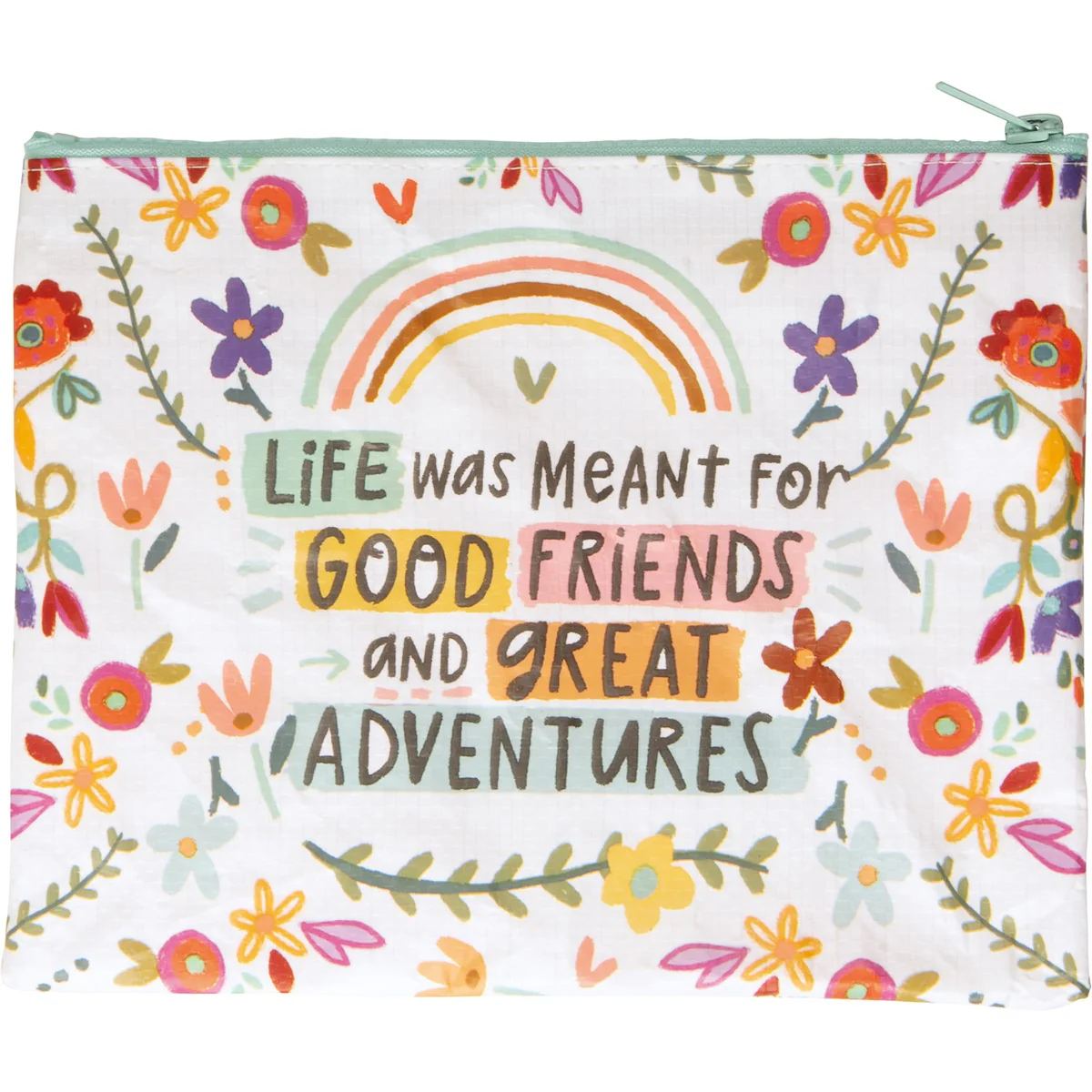 💙 Good Friends And Great Adventures Zipper Pouch - Image 3