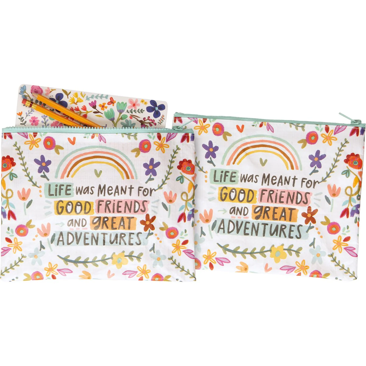 💙 Good Friends And Great Adventures Zipper Pouch - Image 5