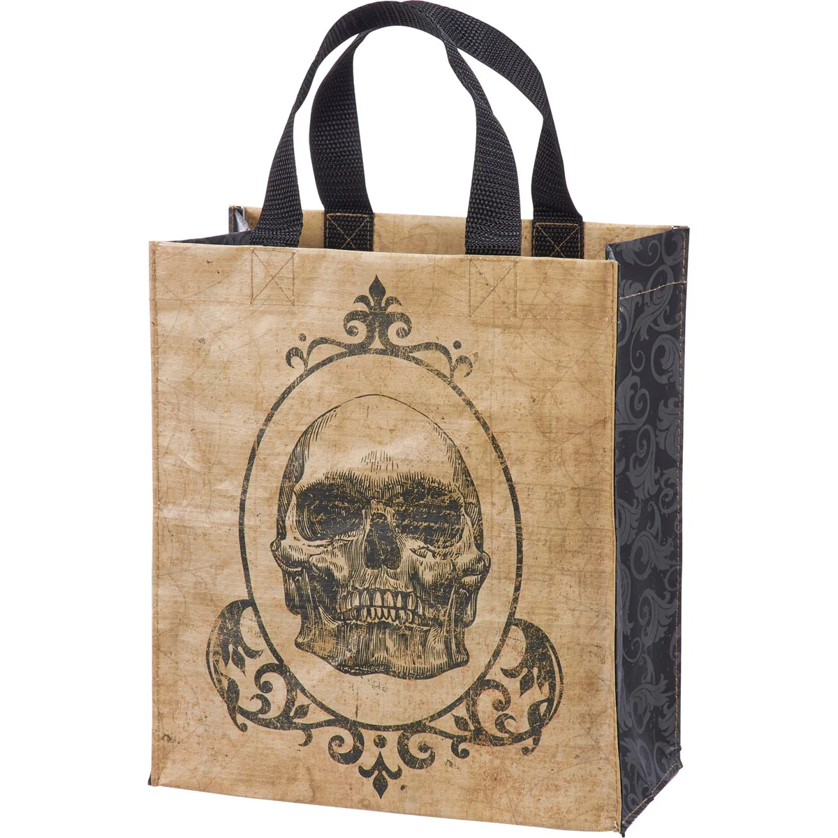 Surprise Me Sale 🤭 💙 Gothic Skull Halloween Reusable Market Tote Gift Bag - Image 3