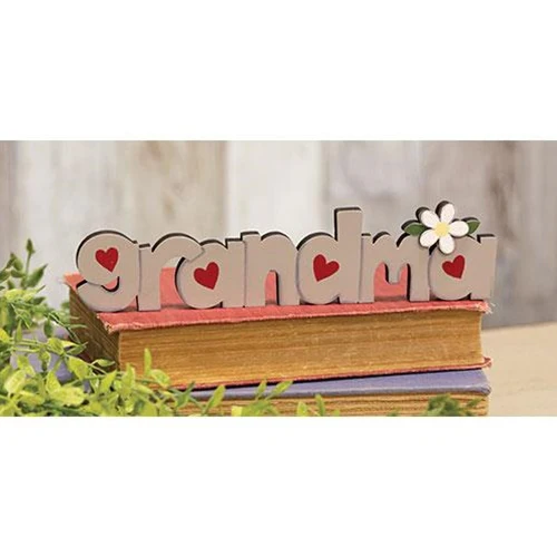 💙 Grandma Wooden Word Cutout Sitter - Image 2