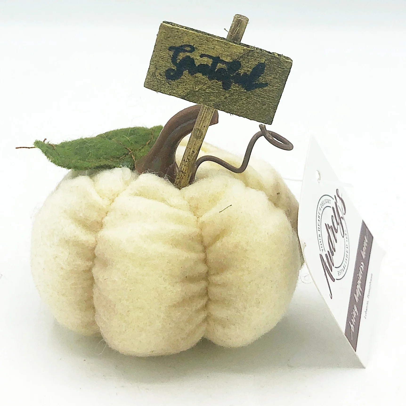 ๐ Surprise Me Sale ๐คญ ๐ Grateful Mini White Cloth Pumpkin